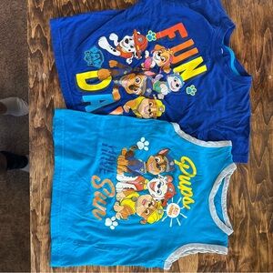 Paw Patrol Blue and Gray Short Sleeve Tees